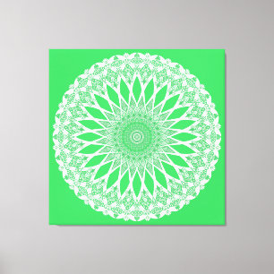 Toile Tristy de semis verts Mandala