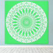 Toile Tristy de semis verts Mandala (Insitu (Plancher de Bois))