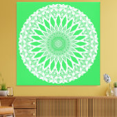 Toile Tristy de semis verts Mandala (Insitu(Salon))