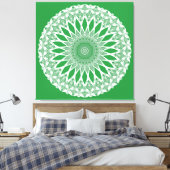 Toile Tristyns d'algues vertes Mandala (Insitu(Chambre))