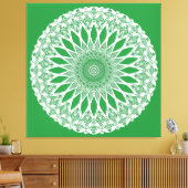 Toile Tristyns d'algues vertes Mandala (Insitu(Salon))