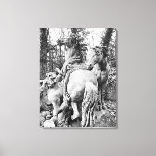 Toile Tritons toilettant deux chevaux du soleil