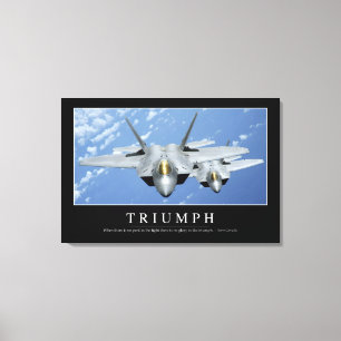 Toile Triumph : : Citation inspirée 2