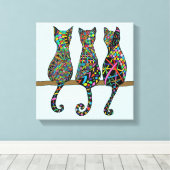 Toile Trois Amigos (Insitu (Plancher de Bois))