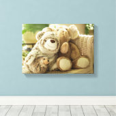 Toile Trois amis de peluche (Insitu (Plancher de Bois))