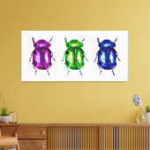 Toile Trois bogues colorés (Insitu(Salon))