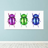 Toile Trois bogues colorés (Insitu (Plancher de Bois))