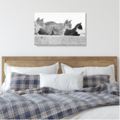 Toile Trois chats (Insitu(Chambre))