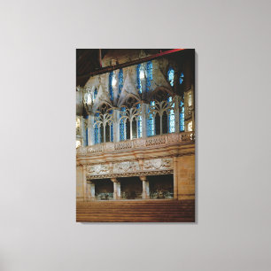 Toile Trois cheminées sculptées dans le Salle