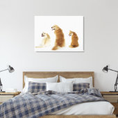 Toile Trois chiens regardant la caméra (Insitu(Chambre))