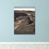 Toile Trois cratères dans la région orientale de Hellas, (Insitu (Plancher de Bois))