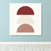 Toile Trois Croissants Peints En Couleur 01 (Insitu (Plancher de Bois))