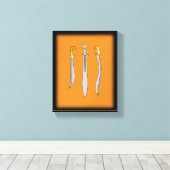 Toile Trois épées grecques antiques (Insitu (Plancher de Bois))