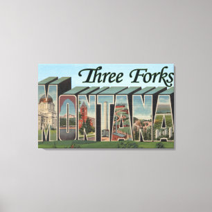 Toile Trois Fourches, Montana
