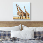 Toile Trois girafes en pose (Insitu(Chambre))