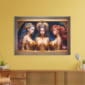 Toile Trois grâces de la mythologie grecque par Xzendor7 (Insitu(Salon))