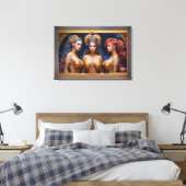 Toile Trois grâces de la mythologie grecque par Xzendor7 (Insitu(Chambre))