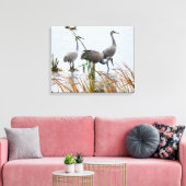 Toile Trois Grues Sandhill (Insitu(Salon))