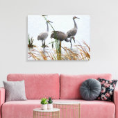 Toile Trois Grues Sandhill (Insitu(Salon))