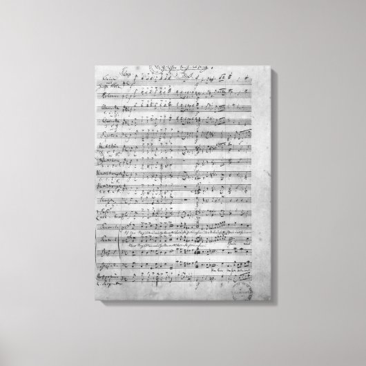 Toile Trois Lieder (Recto)