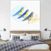 Toile Trois oiseaux (Insitu(Chambre))