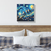 Toile Trois oiseaux bleus de l'Est Van Gogh Art (Insitu(Chambre))