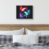 Toile Trois papillons brillants sur l'arrière - plan de  (Insitu(Chambre))