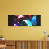 Toile Trois papillons brillants sur l'arrière - plan de (Insitu(Salon))