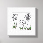 Toile Trois petites fleurs (Recto)