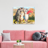 Toile Trois Petits Chatons Illustration de Mère l'Oie (Insitu(Salon))