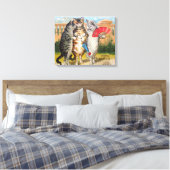 Toile Trois Petits Chatons Illustration de Mère l'Oie (Insitu(Chambre))