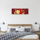 Toile Trois Roses de bijoux (Insitu(Chambre))