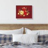 Toile Trois Roses de bijoux (Insitu(Chambre))
