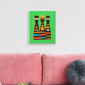 Toile Trois Sages Modernes de milieu de siècle (Insitu(Salon))