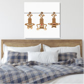 Toile Trois singes malavisés (Insitu(Chambre))