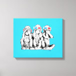 Toile Trois Singes Sages 3D Spécifications Pop Art Impri<br><div class="desc">"Three Wise Monkeys in 3D Specs and Headphones" - un design pop-art original réalisé par l'artiste écossais MWright,  pour artwright.</div>