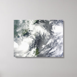 Toile Trois tempêtes fortes