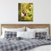 Toile Trois Vaches De Elk Roosevelt Regardant Vue (Insitu(Chambre))