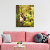 Toile Trois Vaches De Elk Roosevelt Regardant Vue (Insitu(Salon))