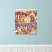 Toile Trojans envahissant le camp grec (Insitu (Plancher de Bois))