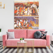 Toile Trojans envahissant le camp grec (Insitu(Salon))