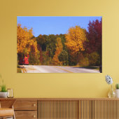 Toile Trolley Rouge - Couleurs des arbres d'automne (Insitu(Salon))