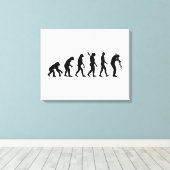 Toile Trombone de l'évolution (Insitu (Plancher de Bois))