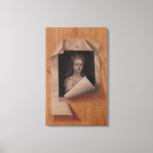 Toile Trompe l'Oeil Portrait d'une dame (Recto)