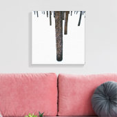 Toile Troncs d'arbre dans la neige (Insitu(Salon))