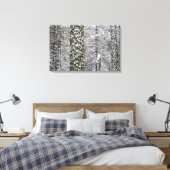 Toile Troncs d'arbres couverts de neige dans la vallée d (Insitu(Chambre))