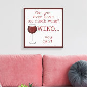 Toile Trop De Vin ? WINO (Insitu(Salon))