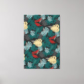 Toile Tropical foncé (Recto)