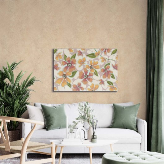 Toile Tropical Retro Botanical