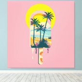 Toile Tropical Summer Sunset Sweets Paradise (Insitu (Plancher de Bois))